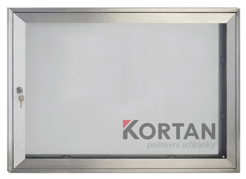 Nástěnná vitrína interiérová - NEREZ - 500x700 mm | eshop.schranky-postovni.com