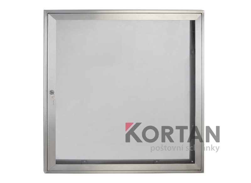 Nástěnná vitrína interiérová - NEREZ - 1000x950 mm | eshop.schranky-postovni.com