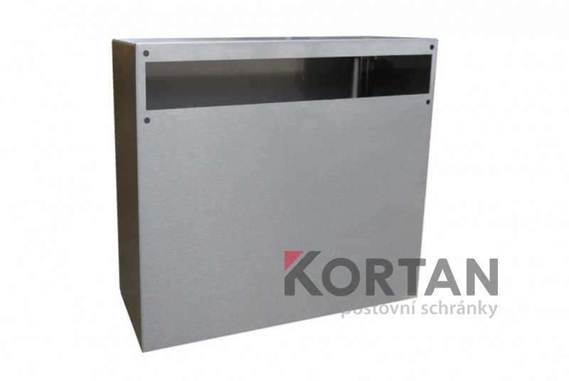 Uzamykatelná schránka 370x330x100 mm ke dveřnímu vhozu - NEREZ | eshop.schranky-postovni.com